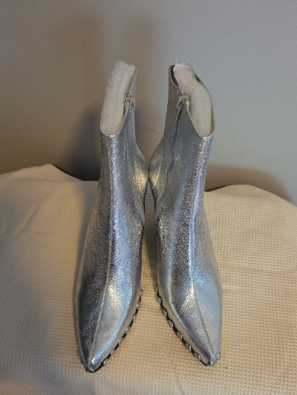 Free People/Jeffrey Campbell Walton St. Vegan Leather Pointed Toe Western Boots - Picture 4 of 6